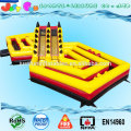 corkscrew inflatable obstacle ourse,the battle obstacle course with double lane slide